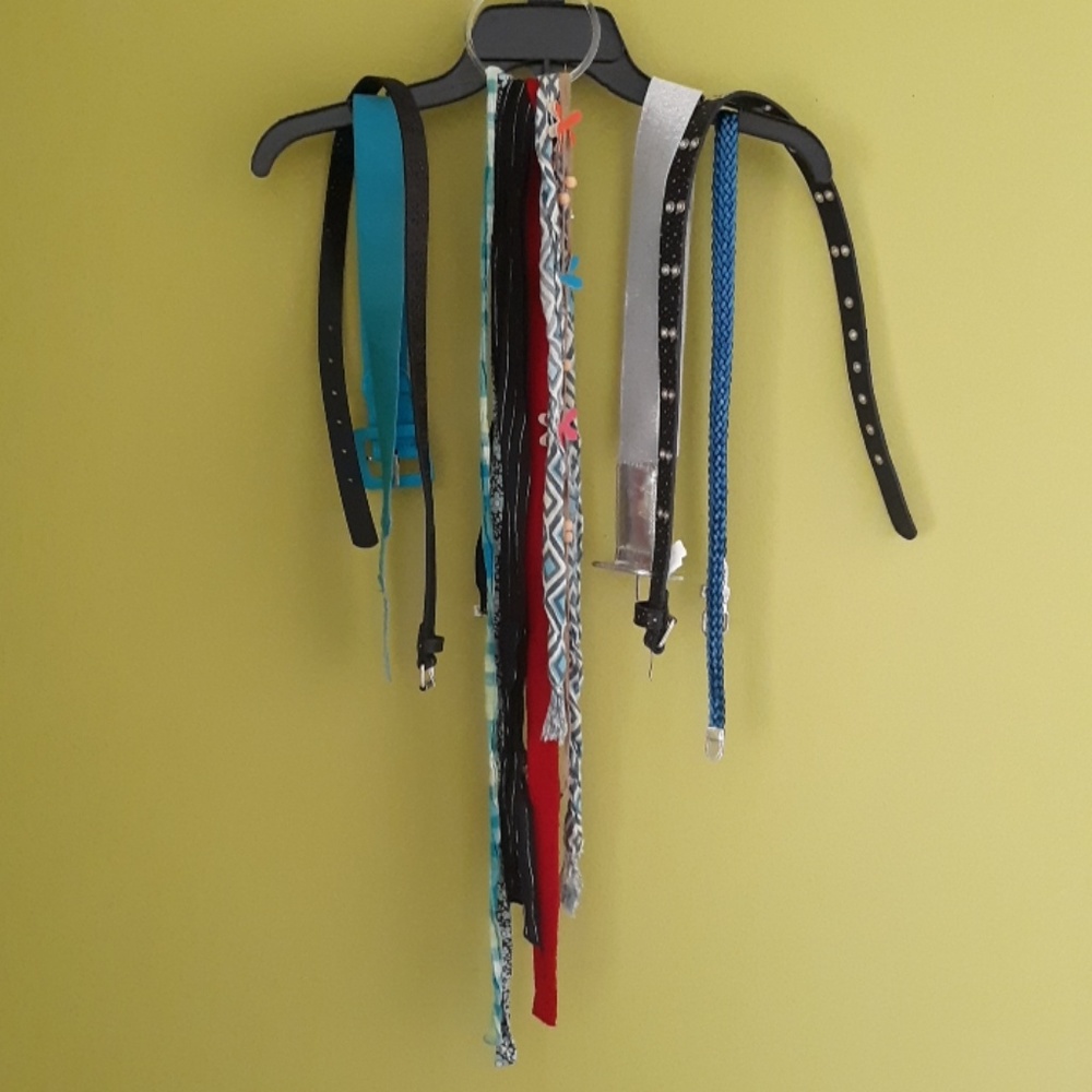 Assortment of Children's Belts, Ribbons and Fabric
